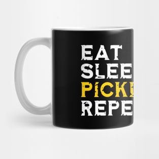 Eat Sleep Pickleball Repeat Funny Pickleball Lover Mug